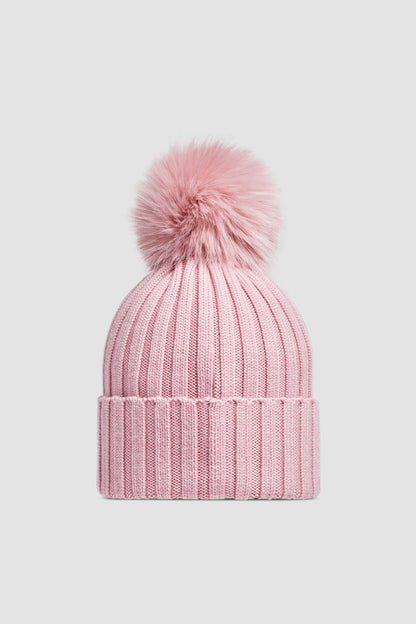 BONNET EN LAINE AVEC POMPON